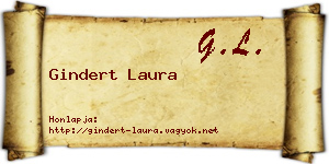 Gindert Laura névjegykártya